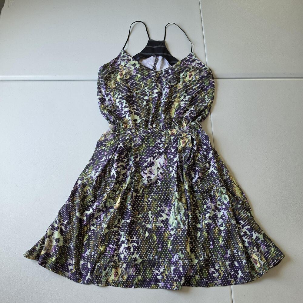 Lululemon Dress Womens 6 Multi Floral High Neck Fit & Flare Sundress
